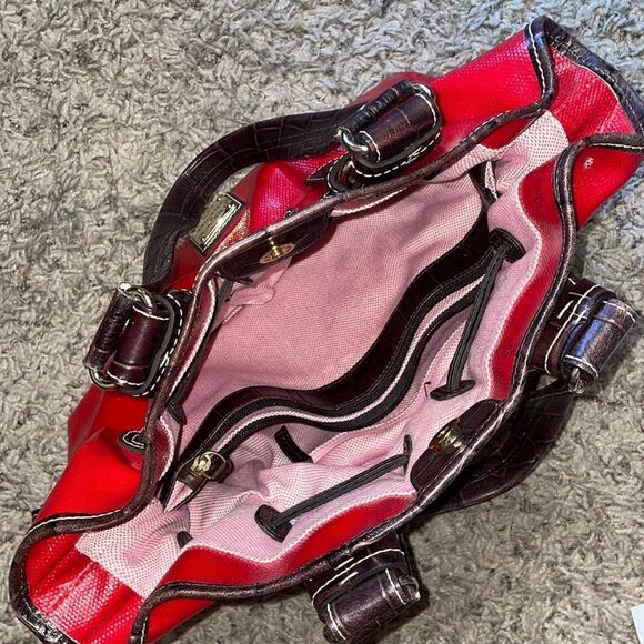 Dooney & Bourke Medium Chiara Handbag Red Brown - Picture 9 of 16